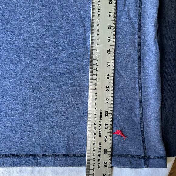 Tommy Bahama Men’s Long Sleeve Screw Neck T-shirt size L/G, Blue - Picture 3 of 6